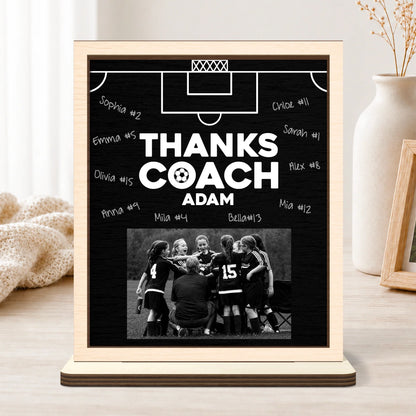 Custom Soccer Coach Gift personalization view for Teacher