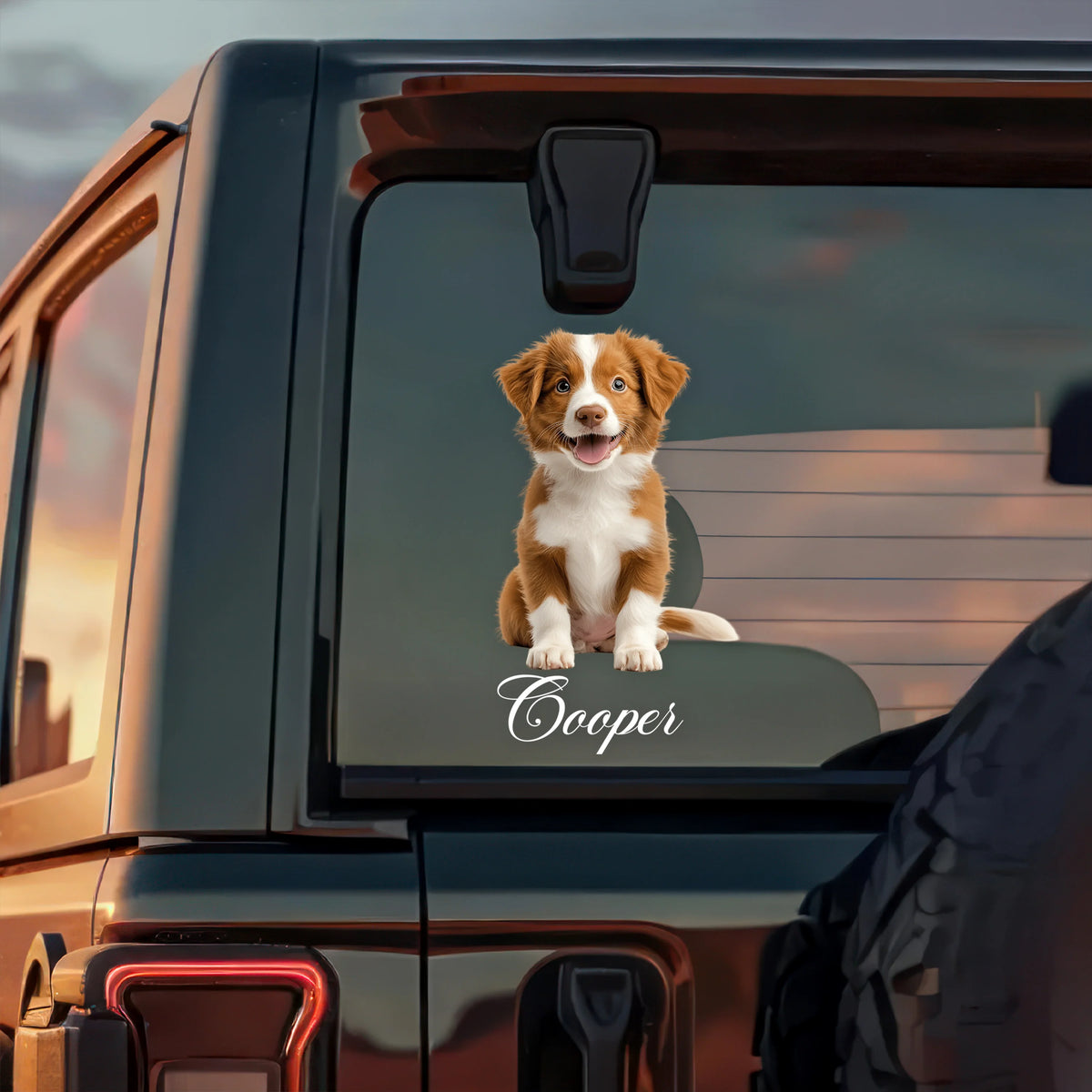 Custom Pet Photo Window Decal - Personalized Dog & Cat Car Sticker for Pet Lovers