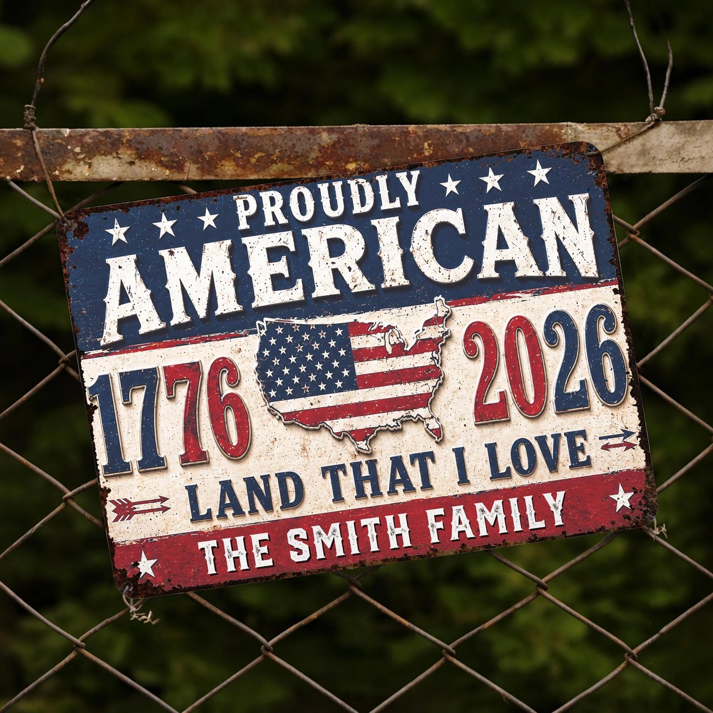 Metal Sign gift-ready design for Family
