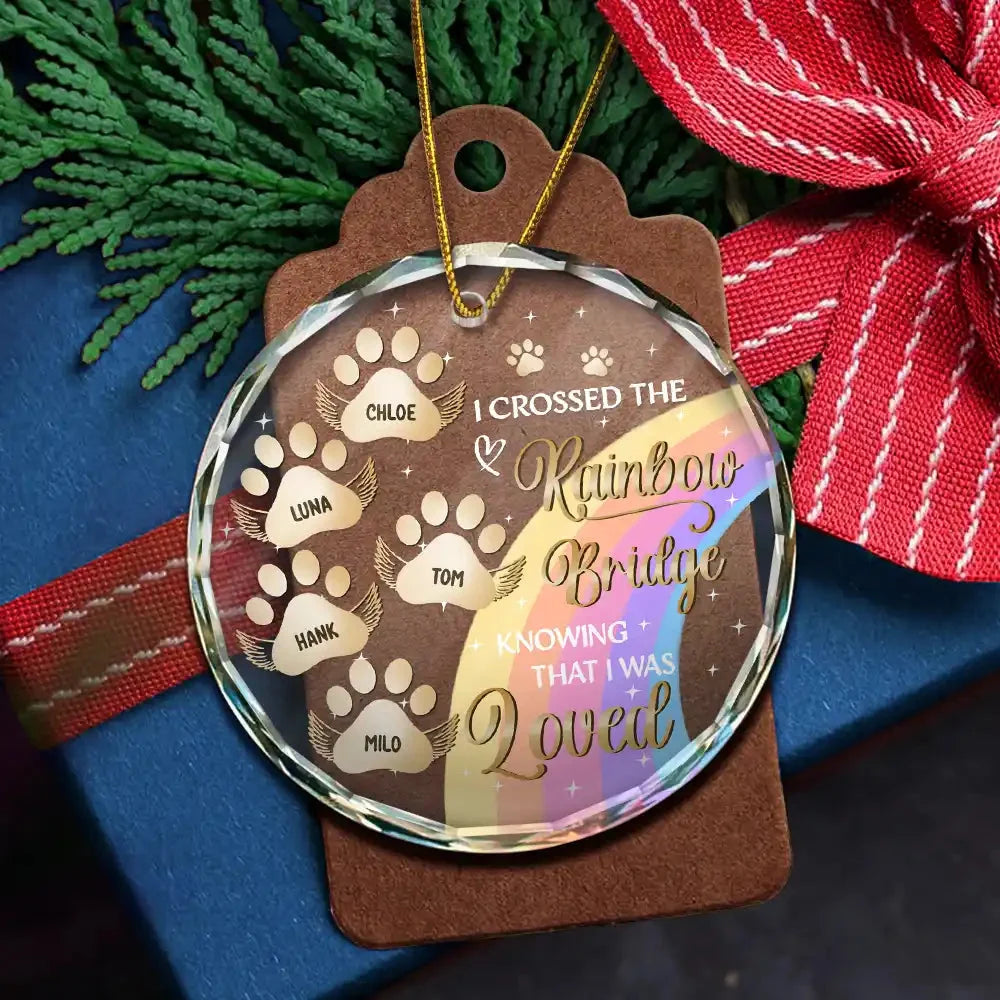 I Crossed The Rainbow Bridge Memorial Pet - Personalized Circle Glass Ornament 68b5d14a-8575-4fb1-b6c5-c548160dfada-NN565-NGO2630-MK4-PhaiDeKBCao_2595c685-a057-43a4-91ba-64be39957462.jfif