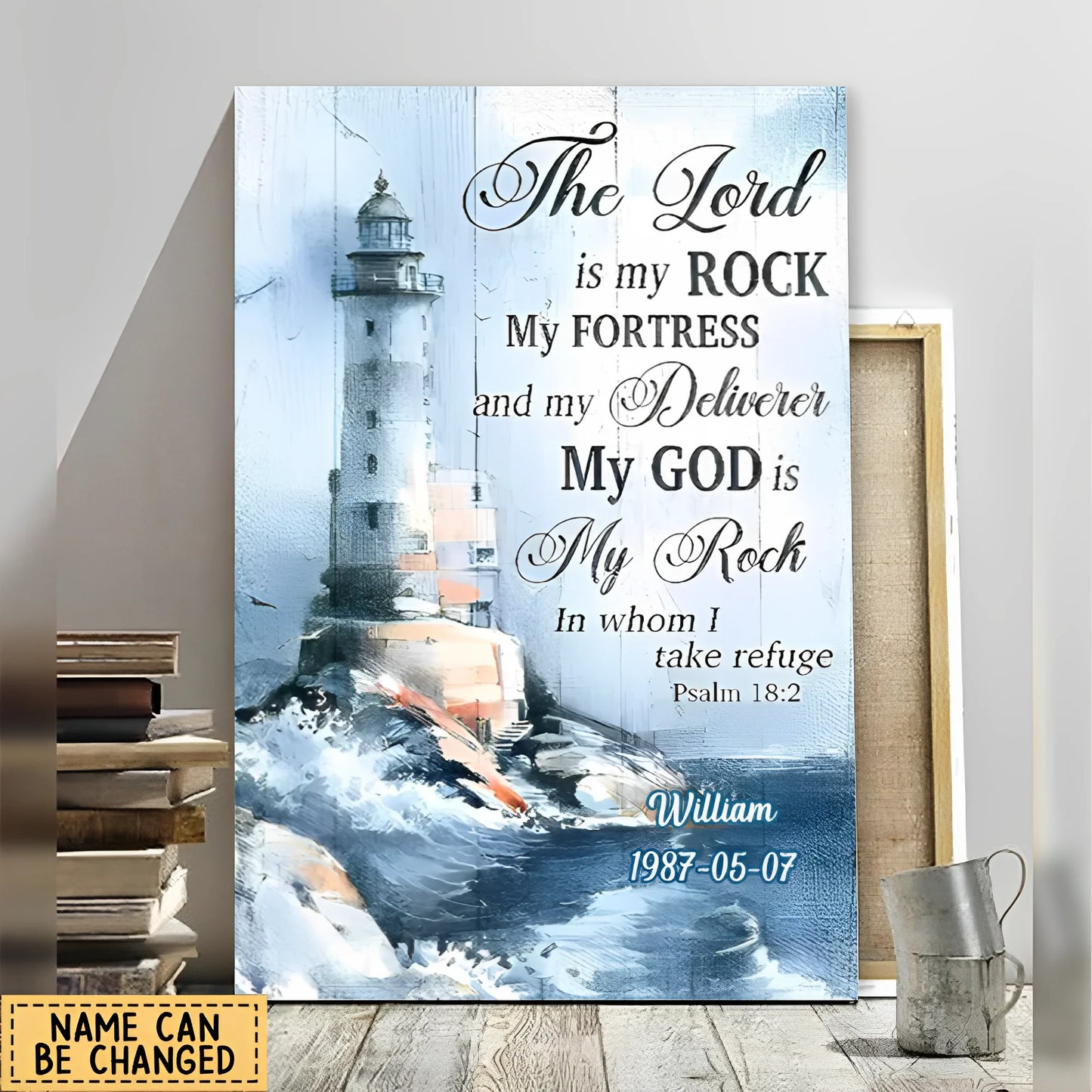Canvas / Poster material and size view - Custom Lighthouse Christian Canvas
