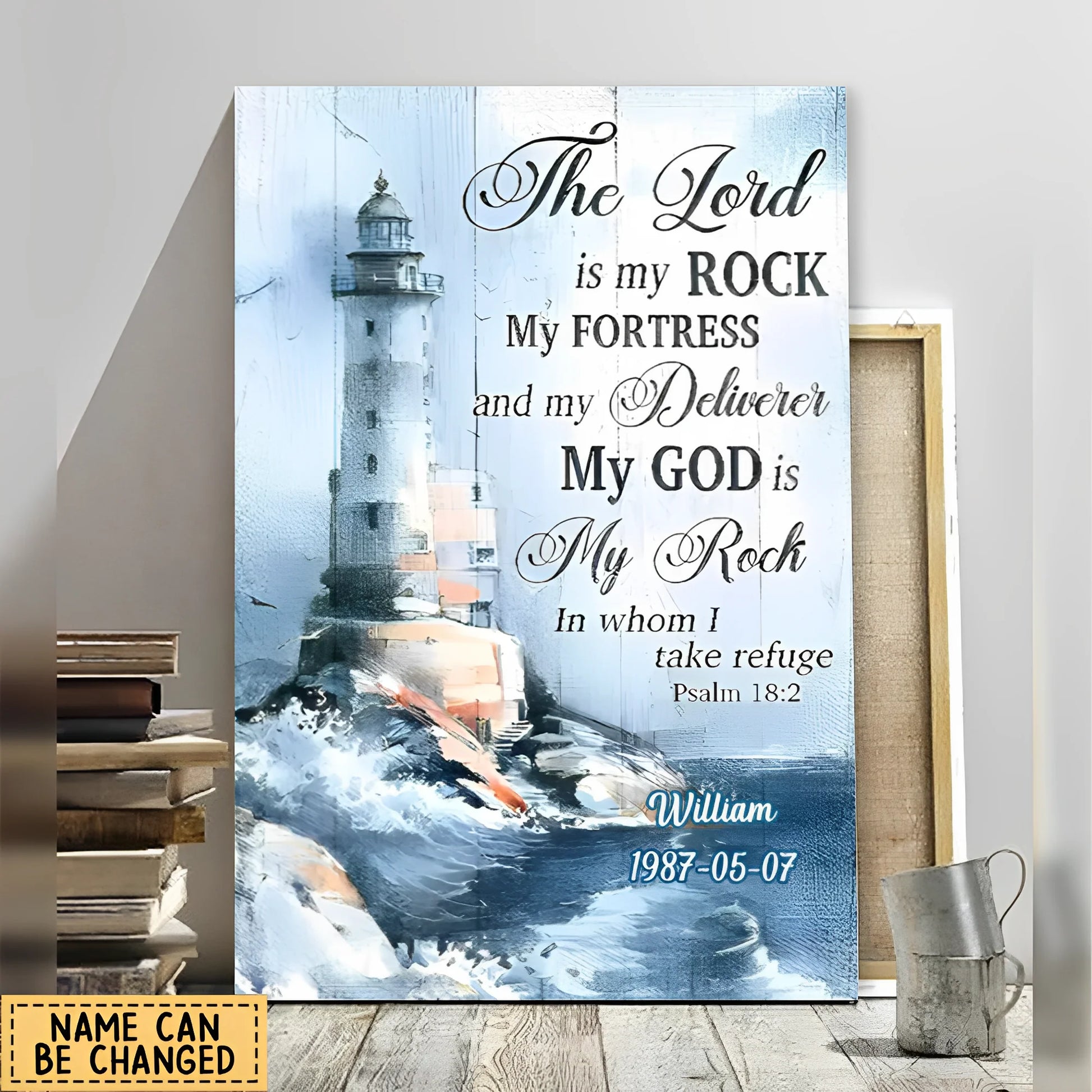 Canvas / Poster material and size view - Custom Lighthouse Christian Canvas
