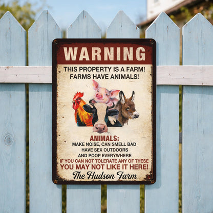 Warning This Property Is A Farm With Farm Animals
