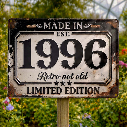 Custom Retro Not Old Metal Sign for Coworker / Boss with personalized design details for meaningful gifting image 7