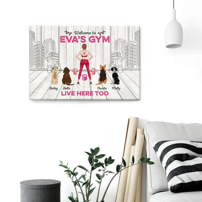 Welcome To Gym Personalized Canvas / Poster - Custom Wall Art Gift for Fitness Lovers