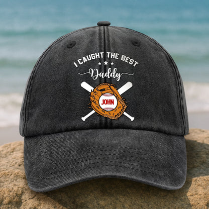 T-Shirt / Hoodie material and size view - Personalized Dad Baseball Cap