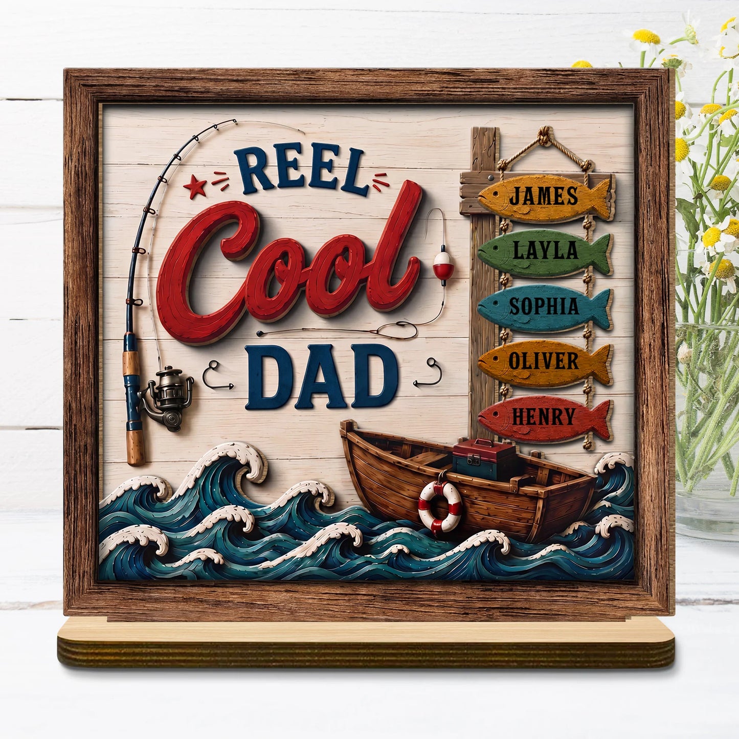 Personalized Fishing Gift For Dad personalization view for Dad
