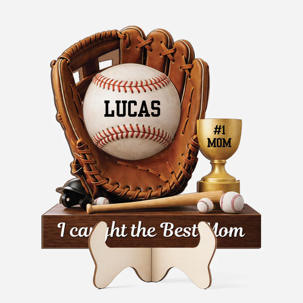 Personalized Baseball Plaque personalization view for Mom