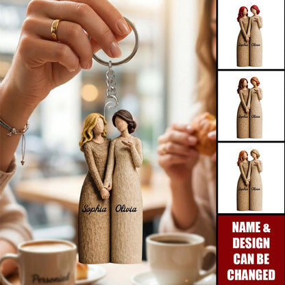A Sweet Friendship Refreshes The Soul - Personalized Acrylic Keychain Best Friends Gift