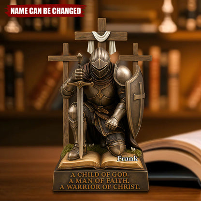 Personalized Armor Of God Plaque for Dad with personalized design details for meaningful gifting