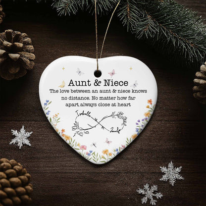 The Love Between An Aunt & Niece, Flowers And Hearts