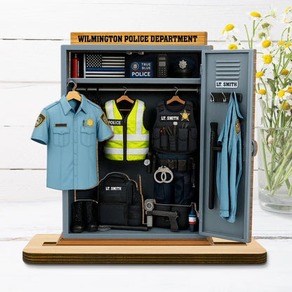 Personalized Police Retirement Gift for Dad with personalized design details for meaningful gifting image 7