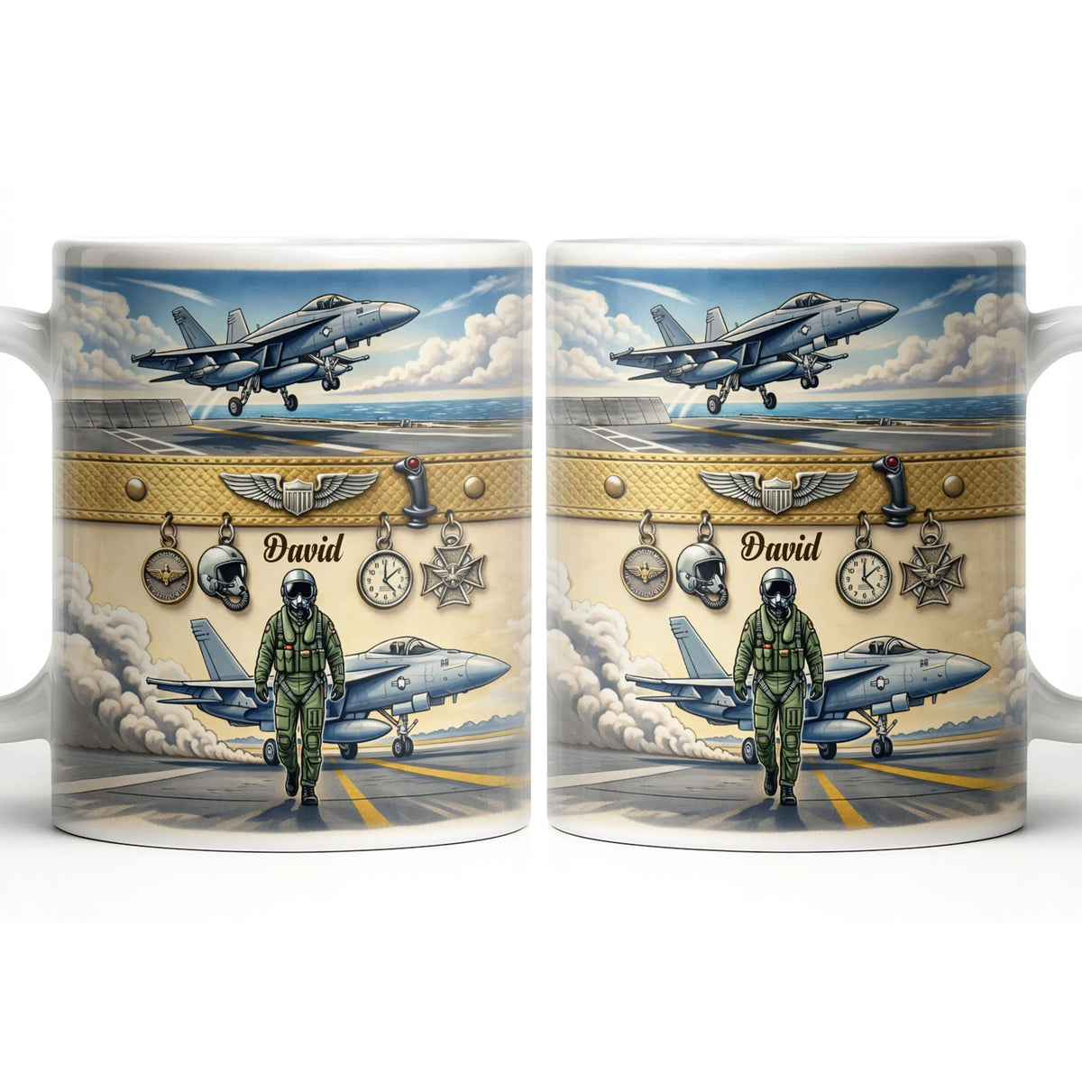 Customizable Military Pilot And Jets Theme