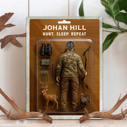 "Hunting Is My Therapy" Personalized Hunting Acrylic Block Plaque - Custom Gift for Dad