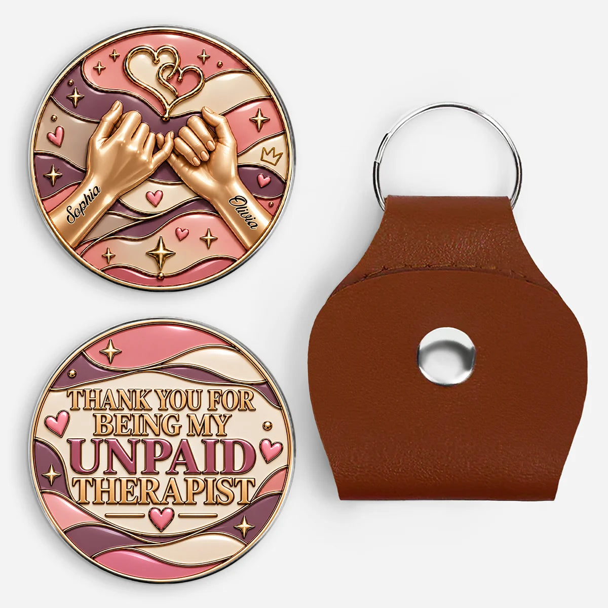 Thank You For Being My Unpaid Therapist - Custom Pocket Hug for Best Friends