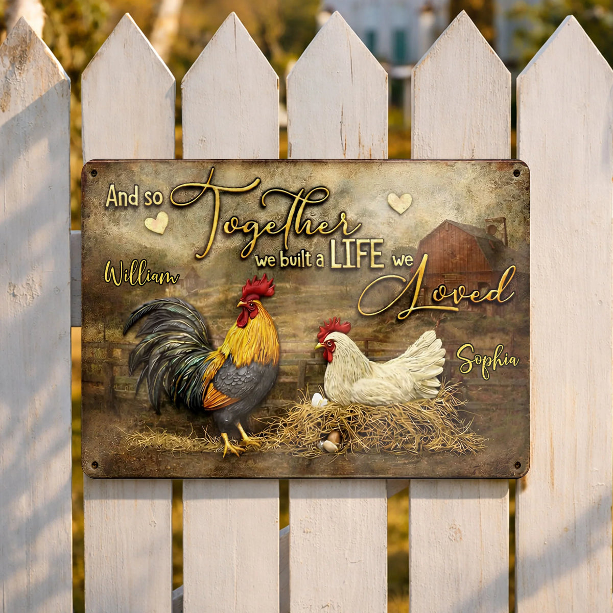 And So Together We Built A Life We Loved, Rooster And Hen