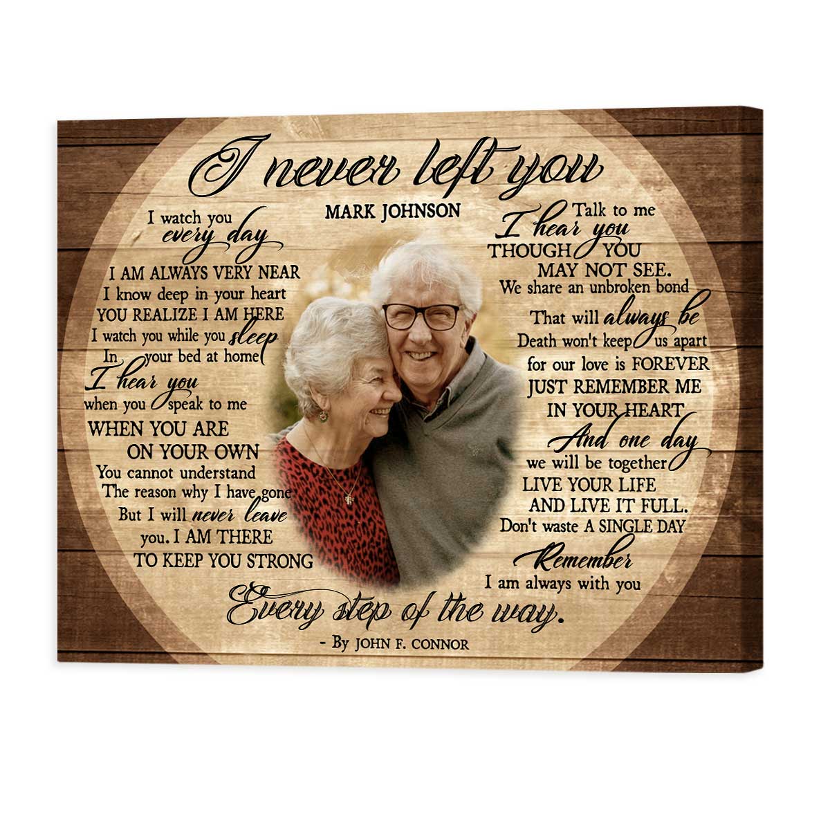 As I Sit in Heaven Personalized Memorial Canvas / Poster - Custom Sympathy Wall Art Gift for Family