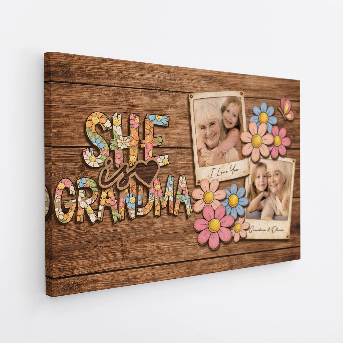 She Is Mom Personalized Canvas / Poster - Custom Photo Keepsake Gift