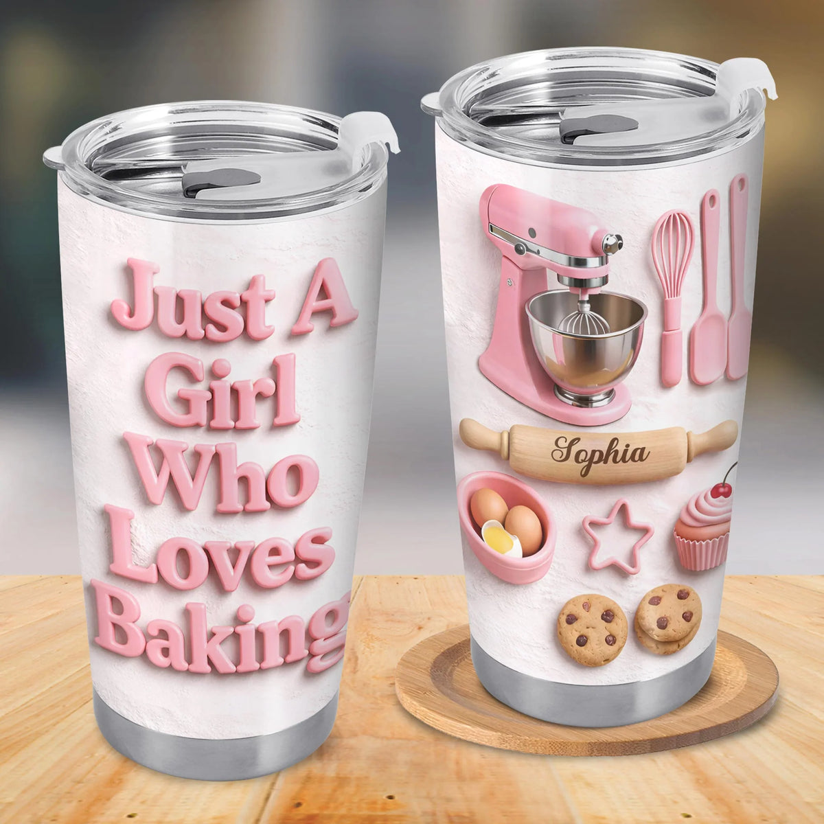Just A Girl Who Loves Baking With Mixer And Cookies