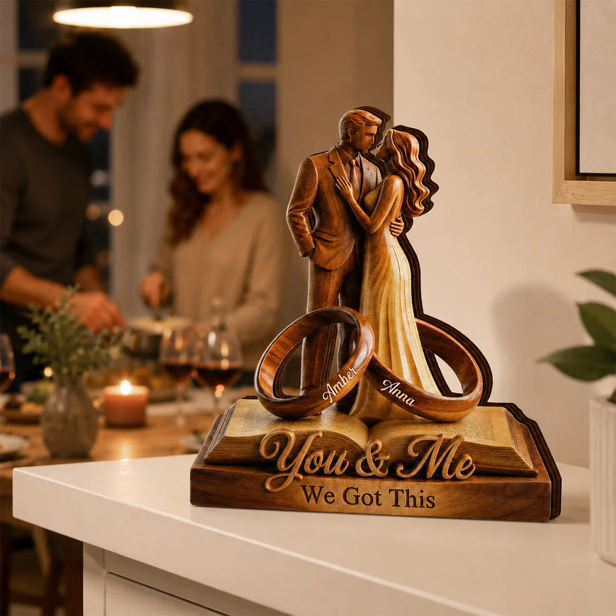 Plaque gift-ready design for Wife