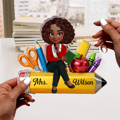 Personalized Teacher Acrylic Plaque personalization view for Teacher