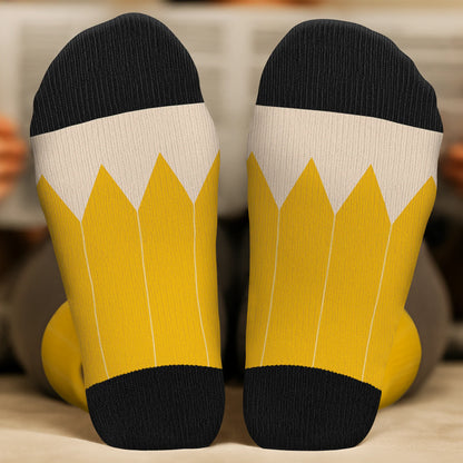 Personalized Pencil Socks personalization view for Teacher