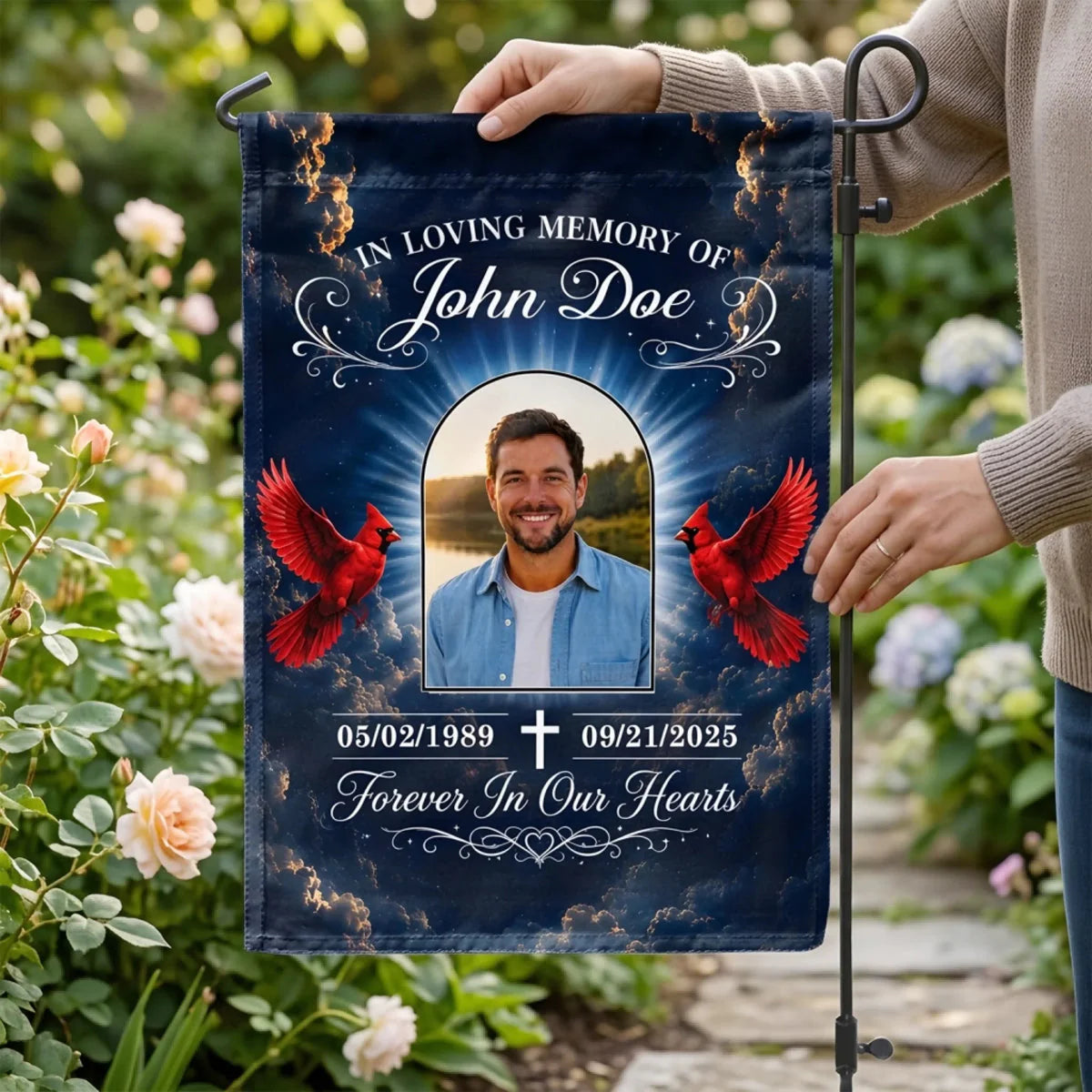 Garden Flag gift-ready design for Family