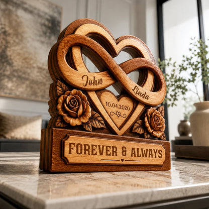 Plaque gift-ready design for Couples