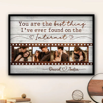 Custom Internet Best Thing Canvas for Husband with personalized design details for meaningful gifting