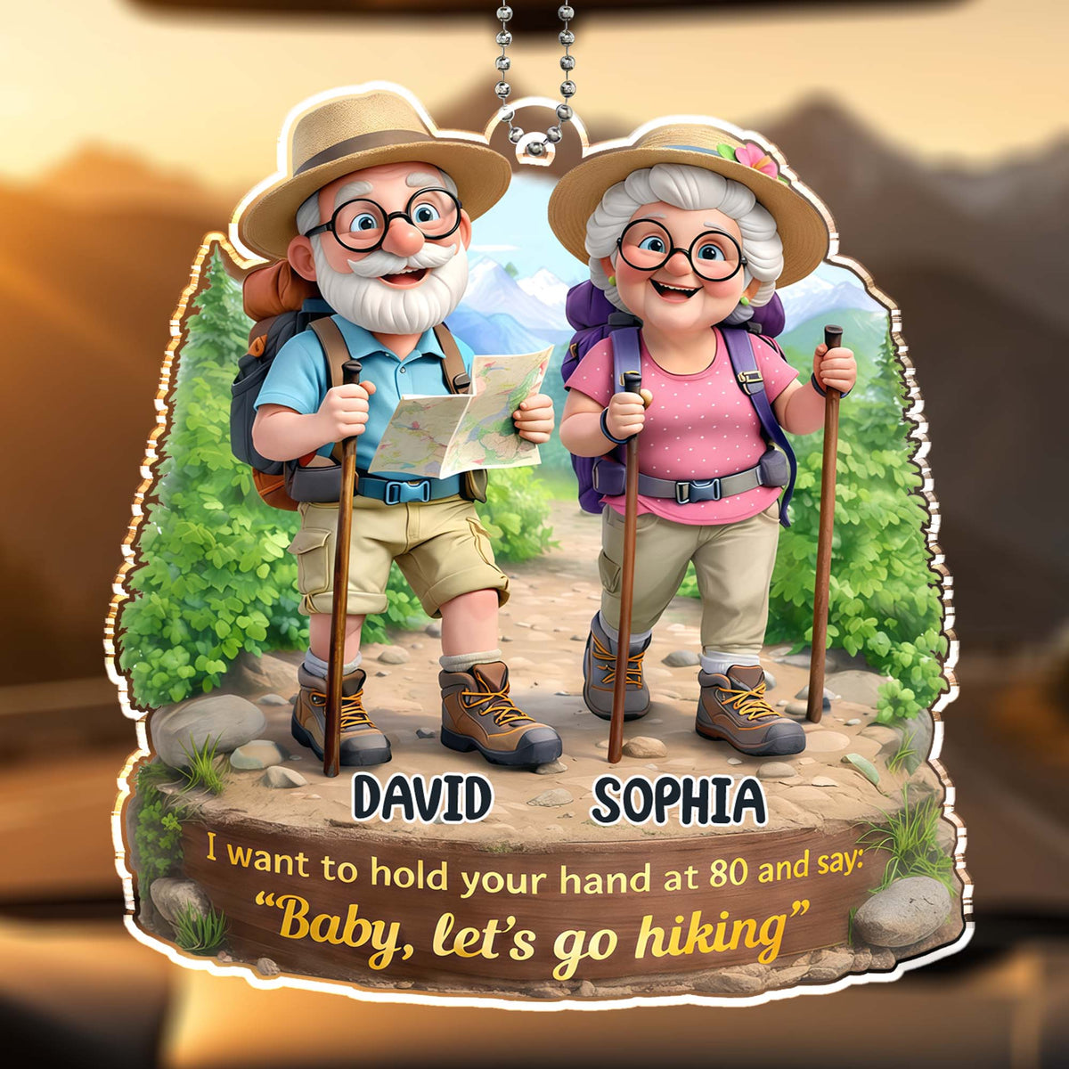 Hold Your Hand at 80, Let's Go Hiking, Elderly Couple