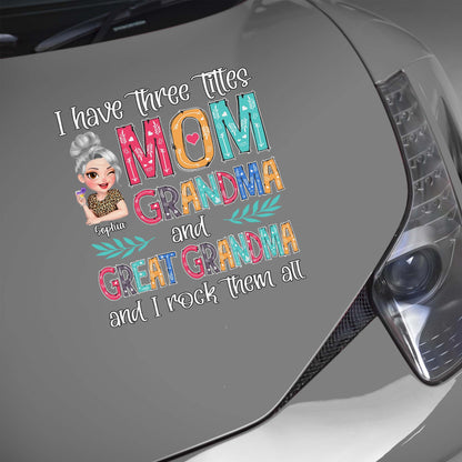 Mom Grandma Great Grandma Personalized Decal for Mom with personalized design details for meaningful gifting image 6