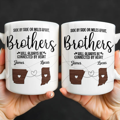 Mug material and size view - Personalized Brother State Mug