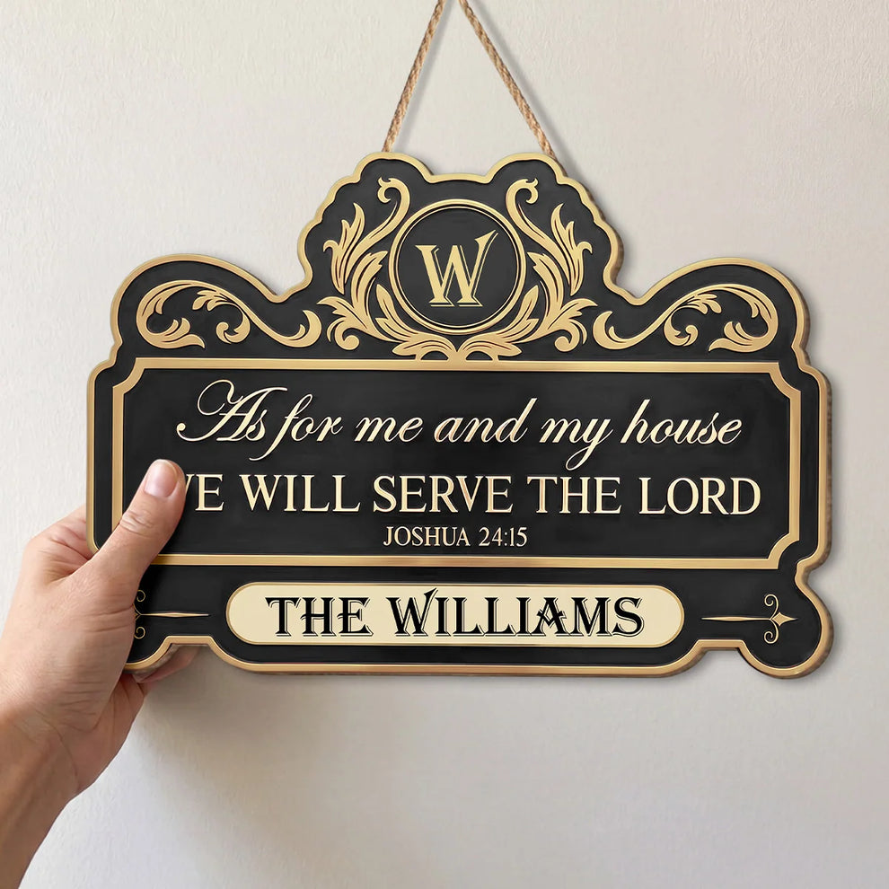 Personalized Christian Wood Sign - Custom Scripture Housewarming Gift