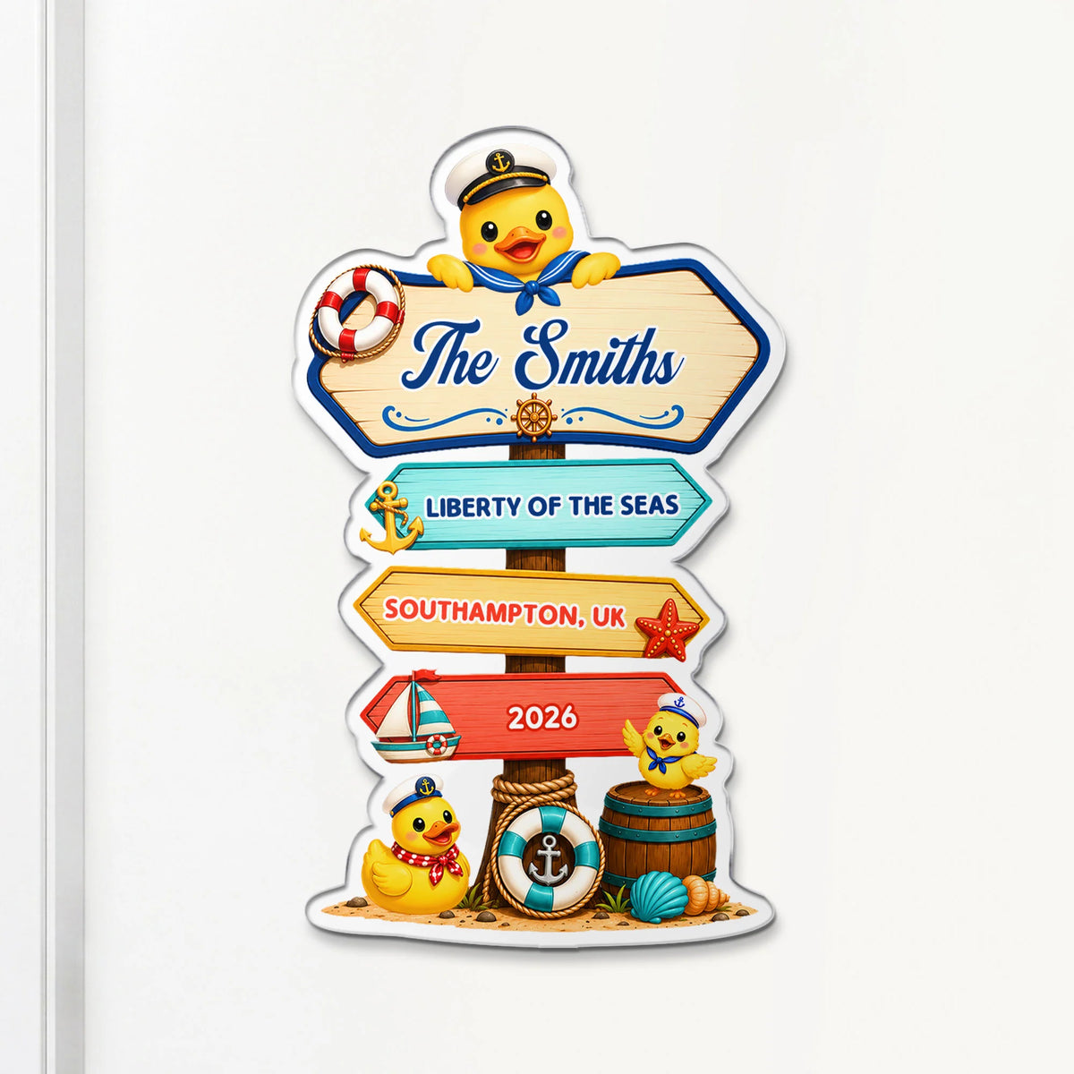 Liberty of the Seas Cruise Personalized Acrylic Magnet - Custom Nautical Travel Keepsake for Family Vacation Decor