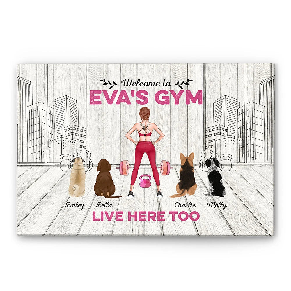 Welcome To Gym Personalized Canvas / Poster - Custom Wall Art Gift for Fitness Lovers