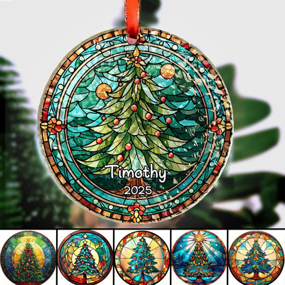 Personalized Christmas Tree Acrylic Ornament - Custom Holiday Keepsake for Family