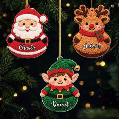 Personalized Christmas Acrylic Ornament - Cute Holiday Keepsake Gift for Kids
