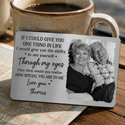 Wallet Card material and size view - Personalized Wallet Card