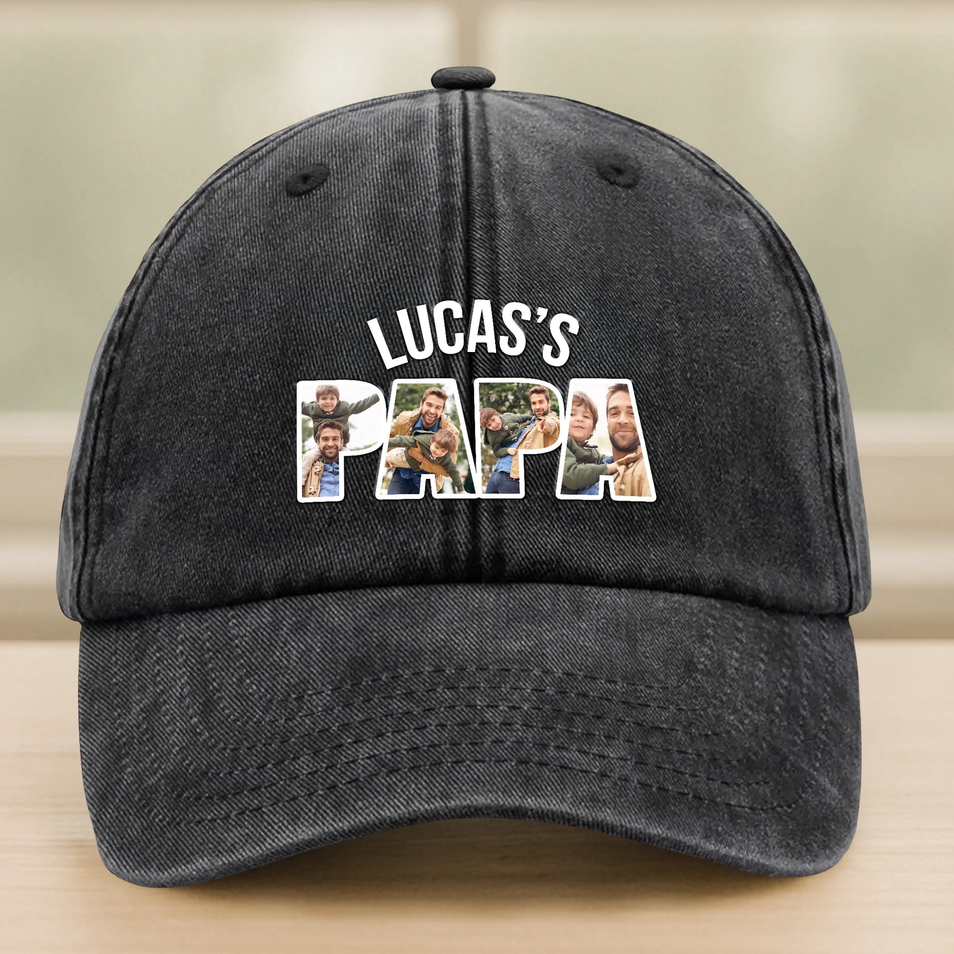 Personalized Dad Baseball Cap for Dad with personalized design details for meaningful gifting