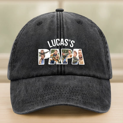 Personalized Dad Baseball Cap for Dad with personalized design details for meaningful gifting
