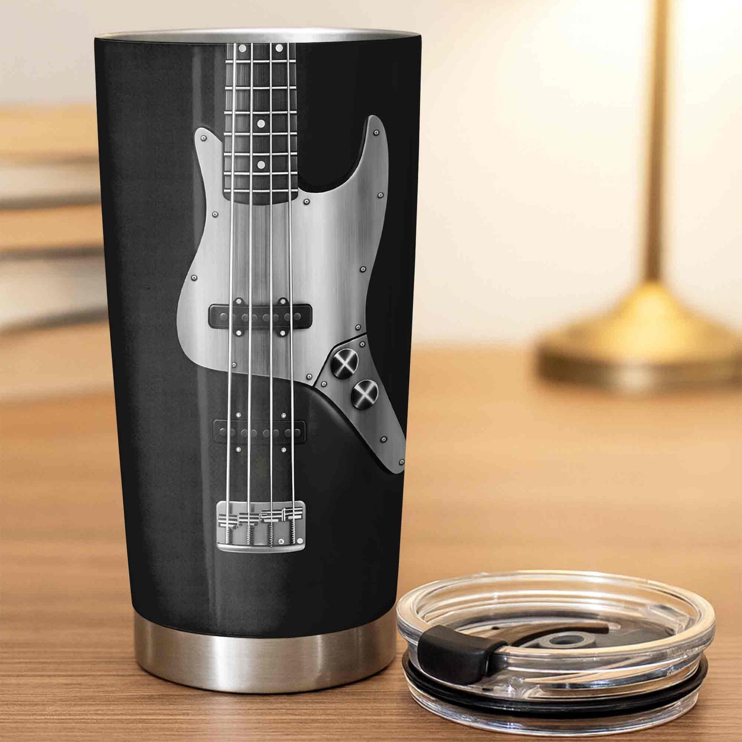 Tumbler material and size view - Bassist Nutrition Facts Tumbler
