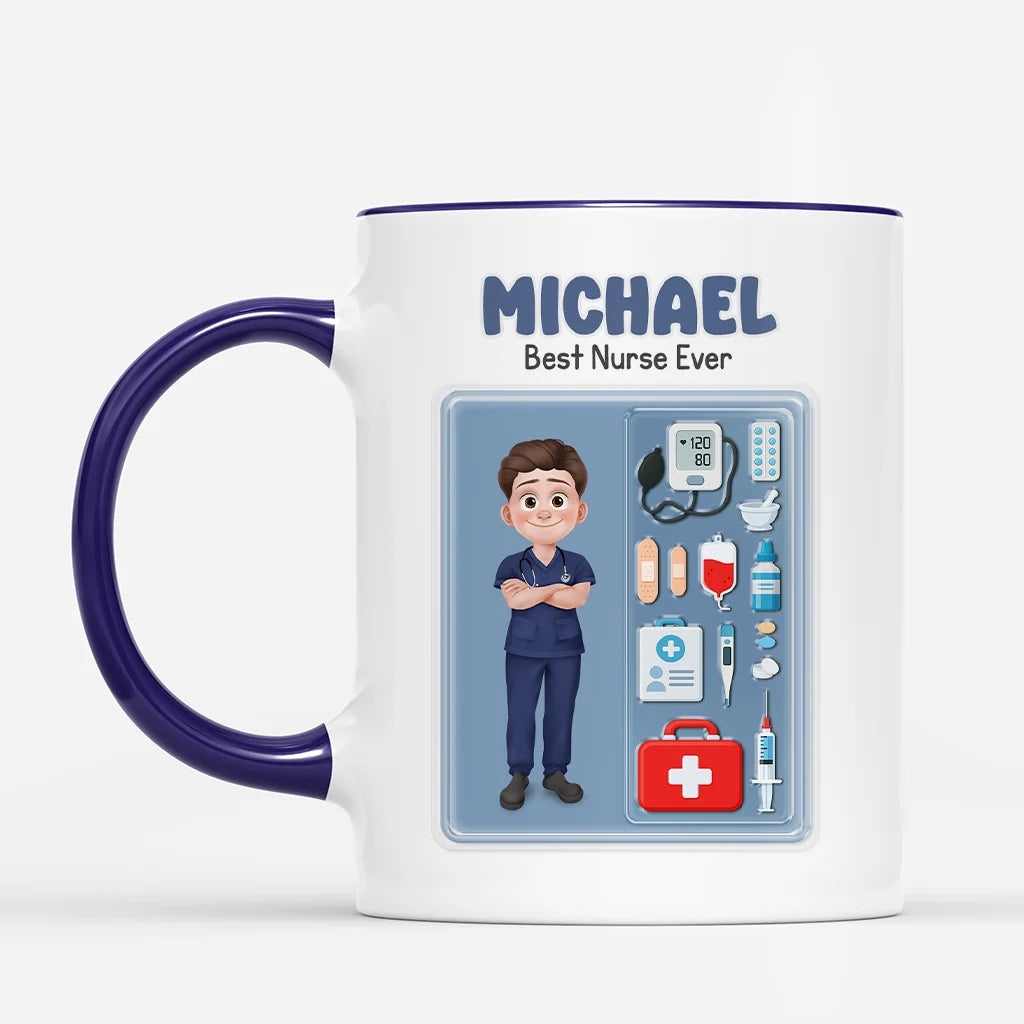 Registered Nurse Mug with Custom Name – Personalized RN Keepsake, Nurse Appreciation Gift