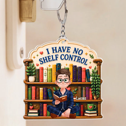 Custom Bookshelf Keychain personalization view for Mom