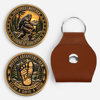 Bigfoot Adventure Crew Personalized Pocket Hug - Custom Sasquatch Camping Gift for Best Friends & Brothers