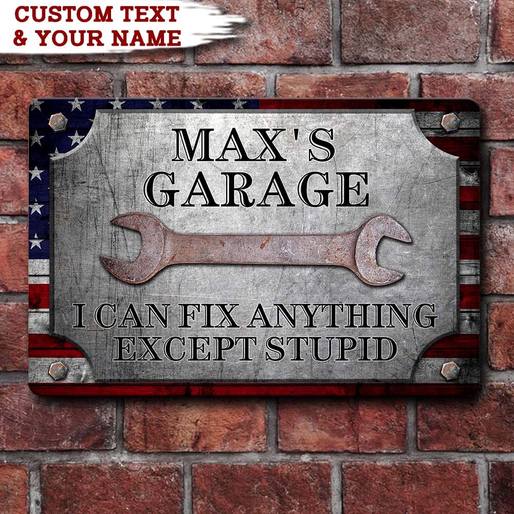PRINTS10 I Can Fix Any Thing Car Metal Sign HN590