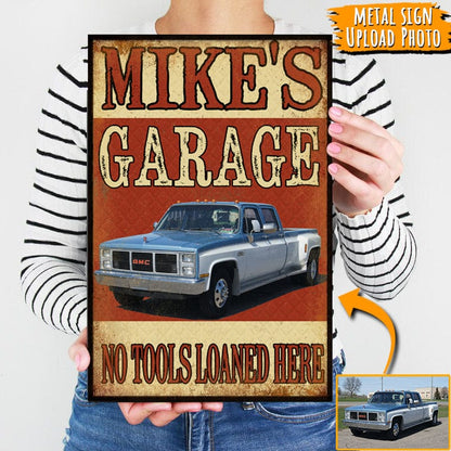 PRINTS10 No Tools Loaned Here Car Metal Sign T368 HN590