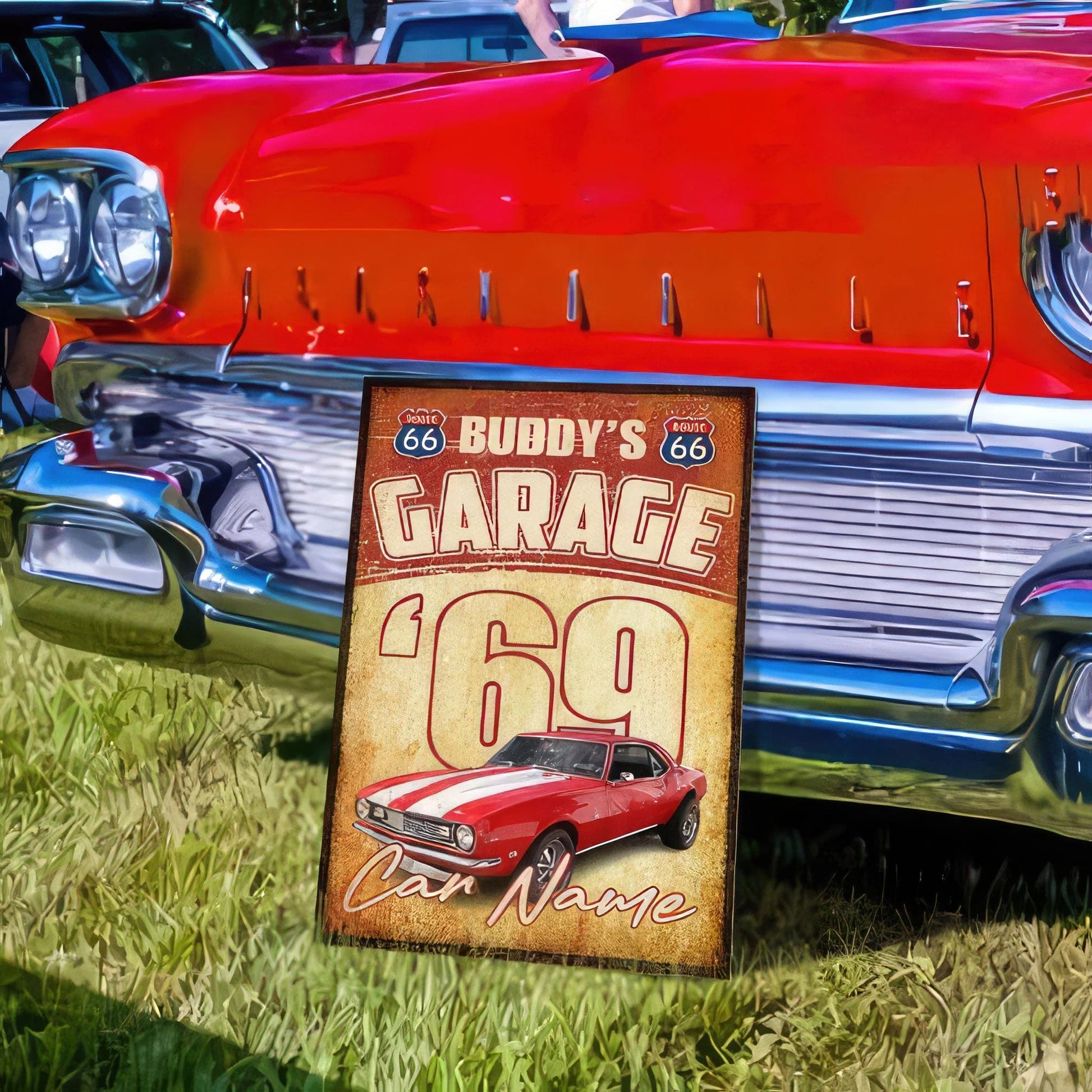 PRINTS10 Personalized Custom Text And Upload Photo Car Metal Sign N304 889857