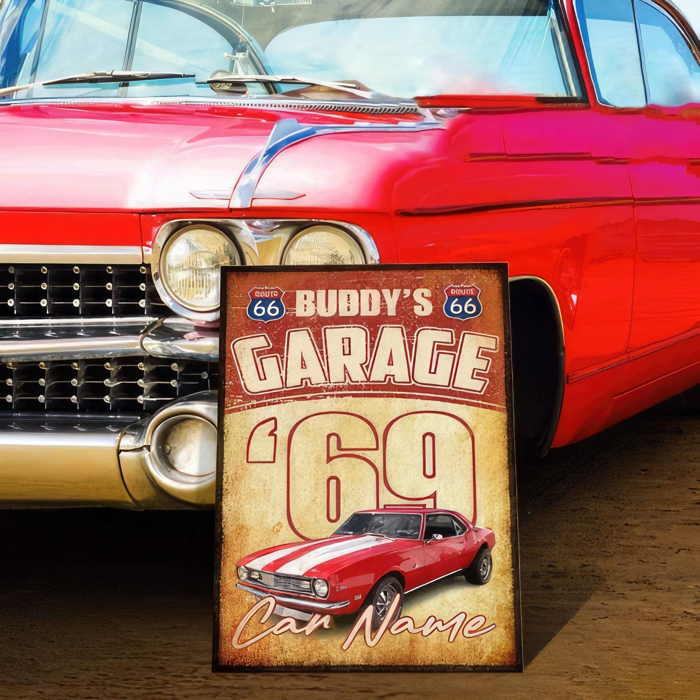 PRINTS10 Personalized Custom Text And Upload Photo Car Metal Sign N304 889857