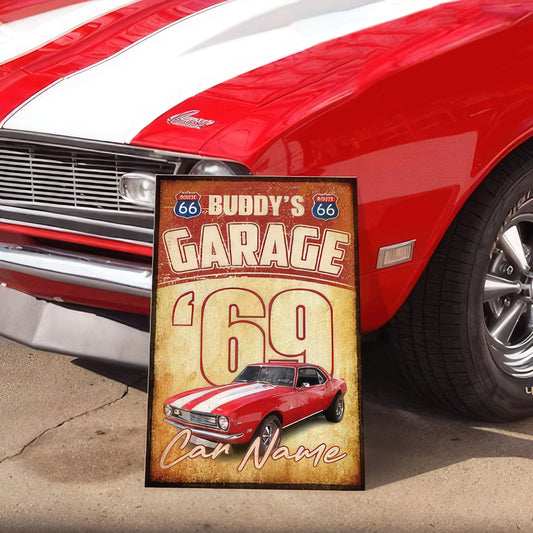 PRINTS10 Personalized Custom Text And Upload Photo Car Metal Sign N304 889857 8” x 12” / Aluminum with Powder-Coated