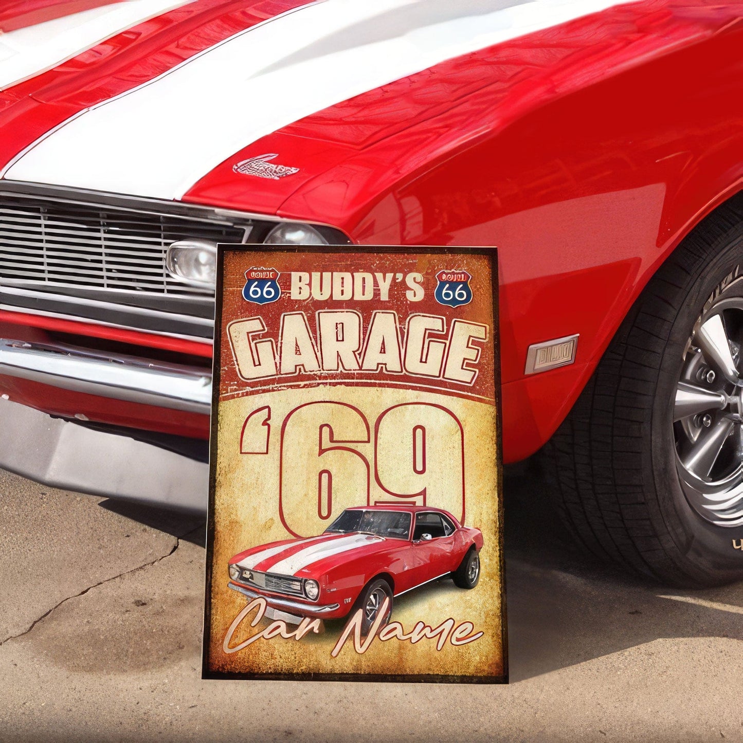 PRINTS10 Personalized Custom Text And Upload Photo Car Metal Sign N304 889857 8” x 12” / Aluminum with Powder-Coated